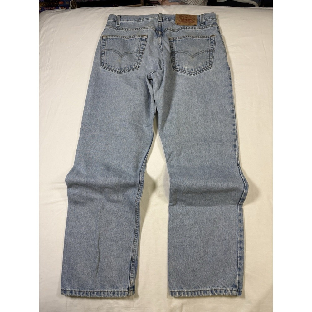 Vintage Levis 505 Blue Jeans Size 33 x 30 June 2002 Made In Colombia Red Tab - Picture 9 of 16